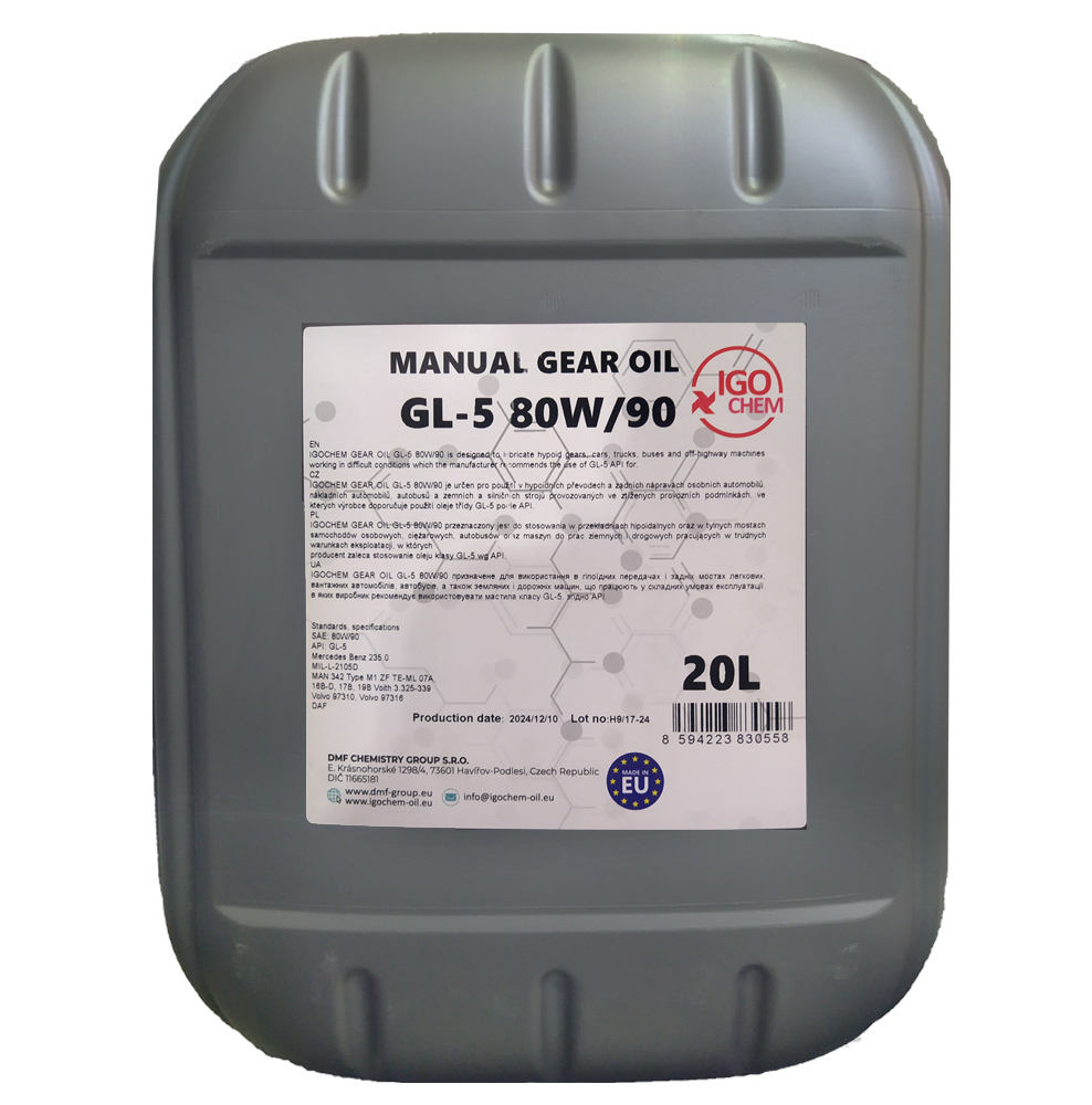 Трансмісійна олива IGOCHEM Gear OIL GL-5 80W/90